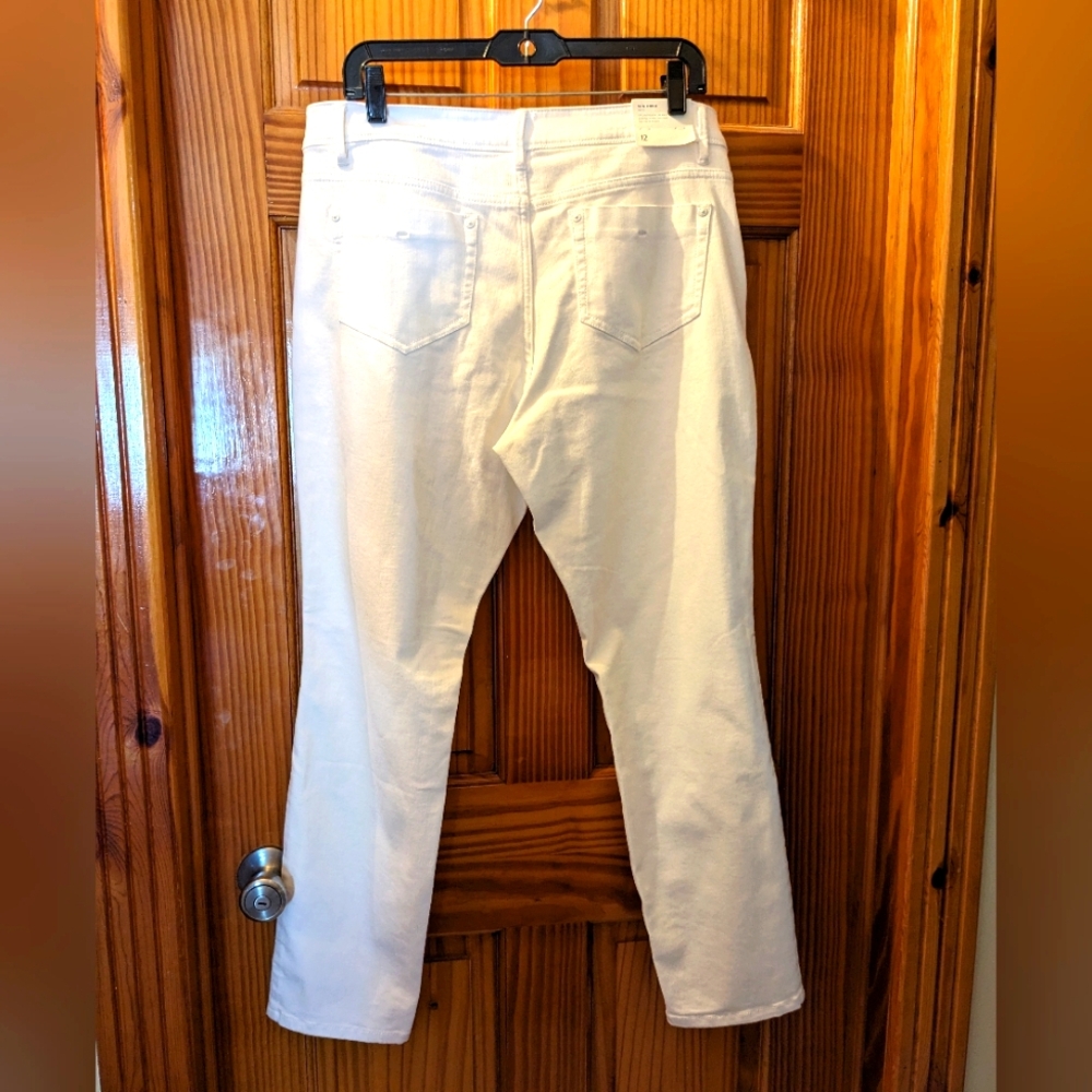 🆕 J Jill white jeans, sz 12, NEW with tags